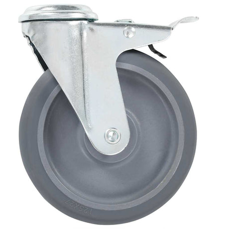 Vidaxl 12 st zwenkwielen met boutgaten 125 mm