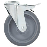 Vidaxl 24 st zwenkwielen met boutgaten 125 mm