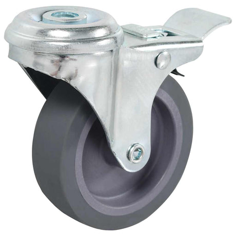 Vidaxl 16 st zwenkwielen met boutgaten 75 mm