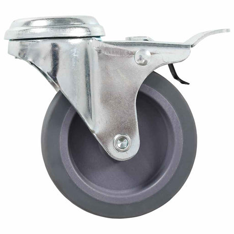 Vidaxl 16 st zwenkwielen met boutgaten 75 mm