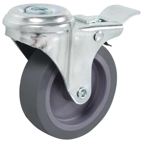 Vidaxl 24 st zwenkwielen met boutgaten 75 mm