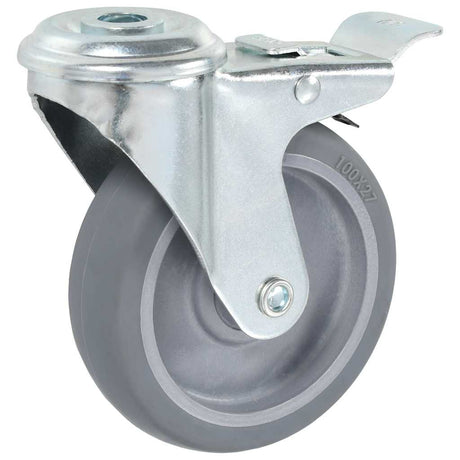 VidaXL 12 Stück Lenkrollen mit Bolzenlöchern 100 mm