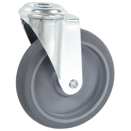 Vidaxl 12 st zwenkwielen met boutgaten 125 mm