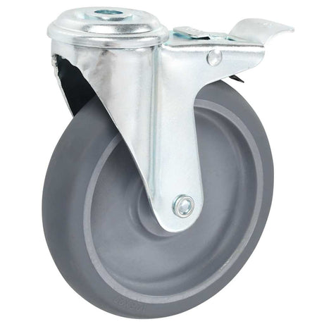 Vidaxl 16 st zwenkwielen met boutgaten 125 mm