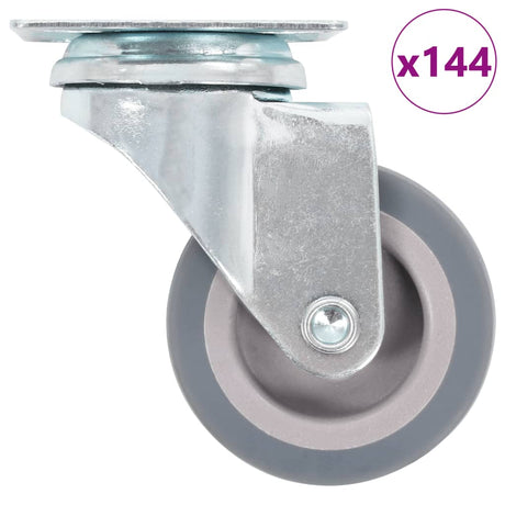 VidaXL 144 Stück Schwenkräder 50 mm