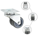 VidaXL 8 Stück Lenkrollen doppelt 50 mm
