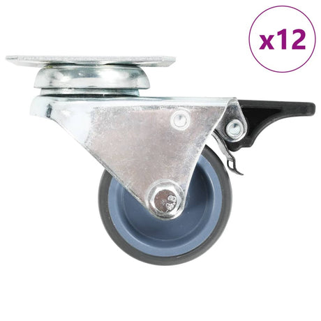 VidaXL 12 Stk. Rollen doppelt 50 mm