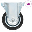 VidaXL 8 Stück Räder fest 75 mm