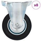 Vidaxl 8 st wielen vast 100 mm