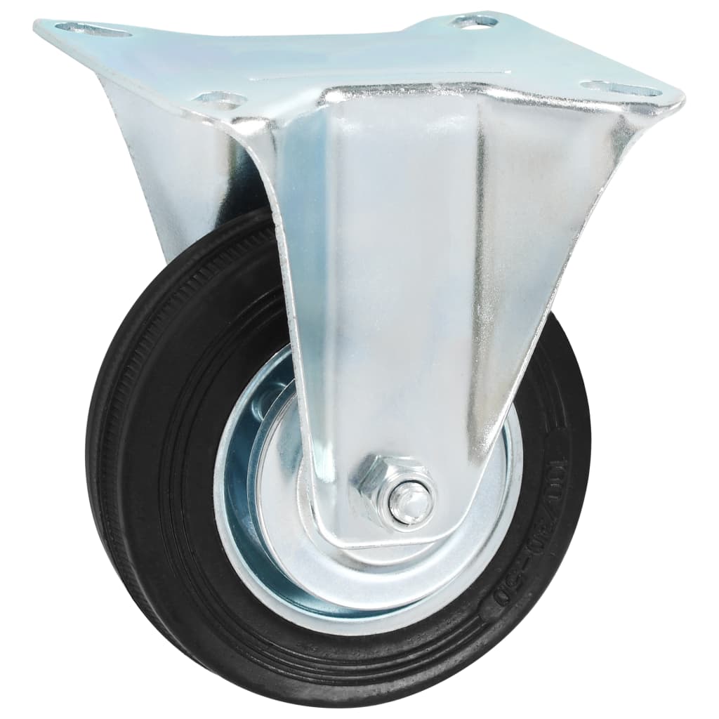 Vidaxl 8 st wielen vast 100 mm