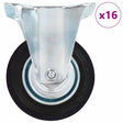 Vidaxl 16 st wielen vast 100 mm