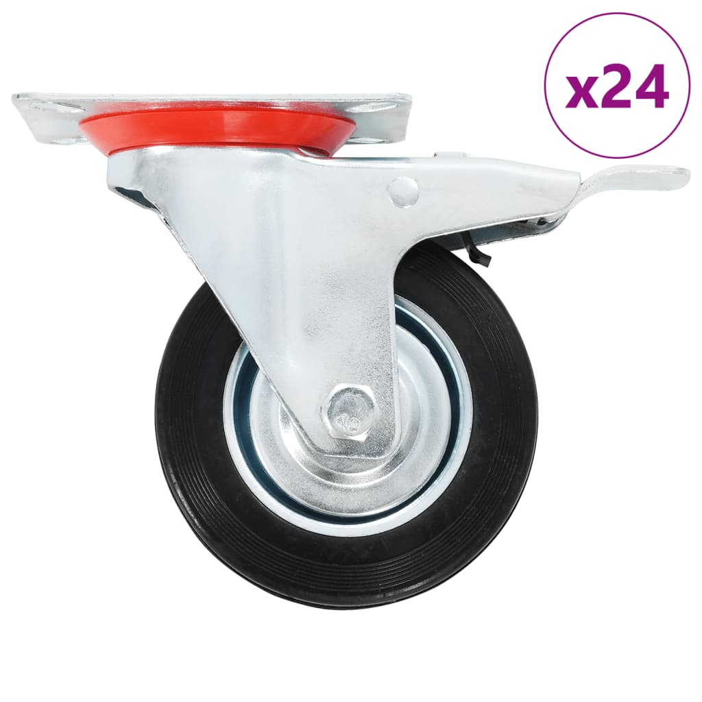 VidaXL 24 Stück Lenkräder 100 mm