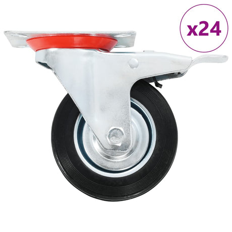 VidaXL 24 Stück Lenkräder 100 mm