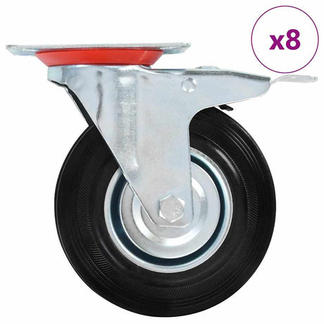 Vidaxxl 8 Stück Lenkräder 125 mm