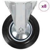 Vidaxl 8 st wielen vast 160 mm