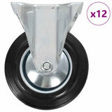 Vidaxl 12 st wielen vast 160 mm