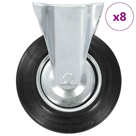 Vidaxl 8 Stück Räder fest 200 mm