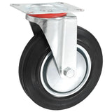 Vidaxl 8 st zwenkwielen 200 mm