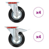 VidaXL 8 Stück Lenkräder 160 mm