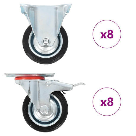 Vidaxl 16 st wielen 75 mm