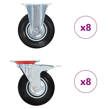 Vidaxl 16 st wielen 125 mm