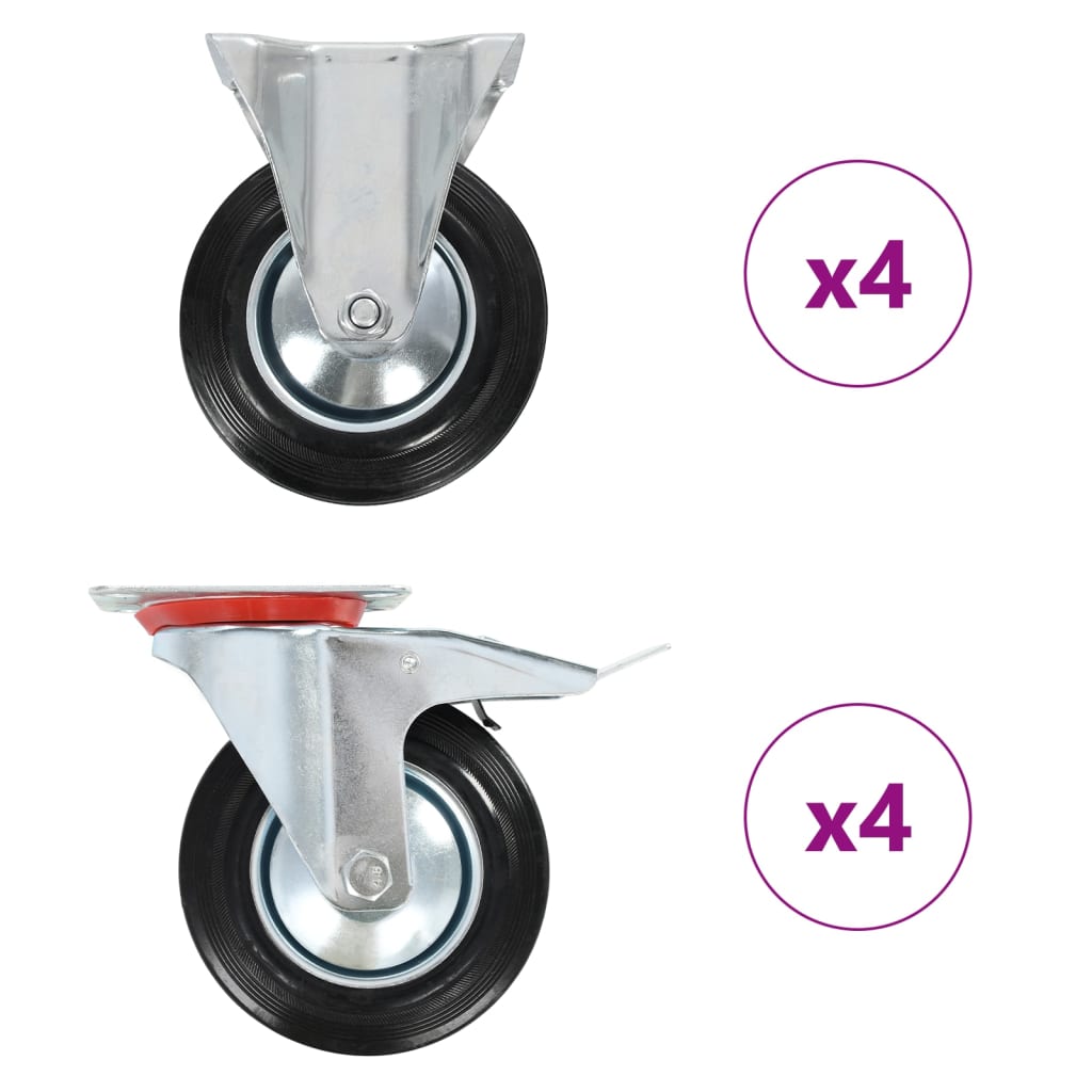 VidaXL 8 Stück Räder 160 mm