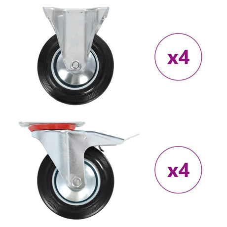VidaXL 8 Stück Räder 160 mm