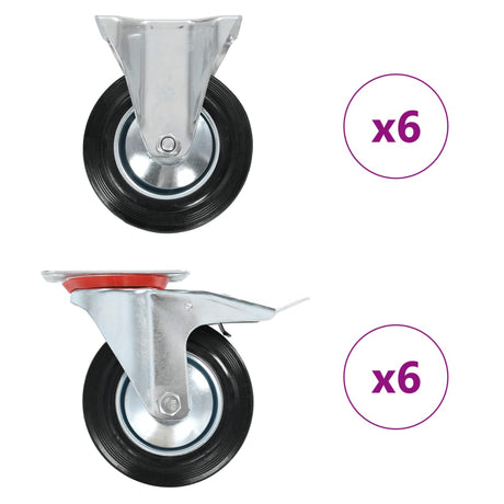 VidaXL 12 Stück Räder 160 mm