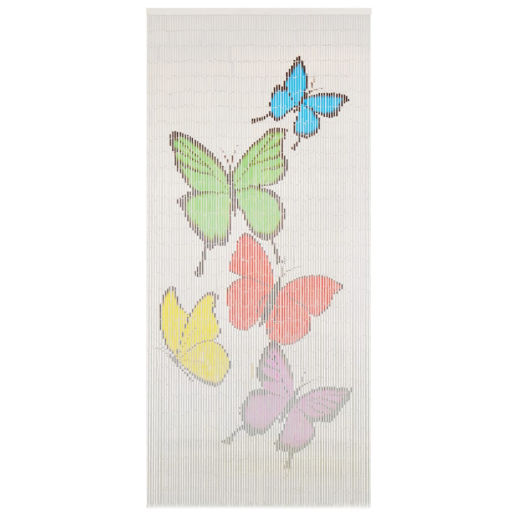 Vidaxx Fliegenvorhang 90x200 cm Bambus