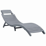 Vidaxl ligbed massief acaciahout greywash