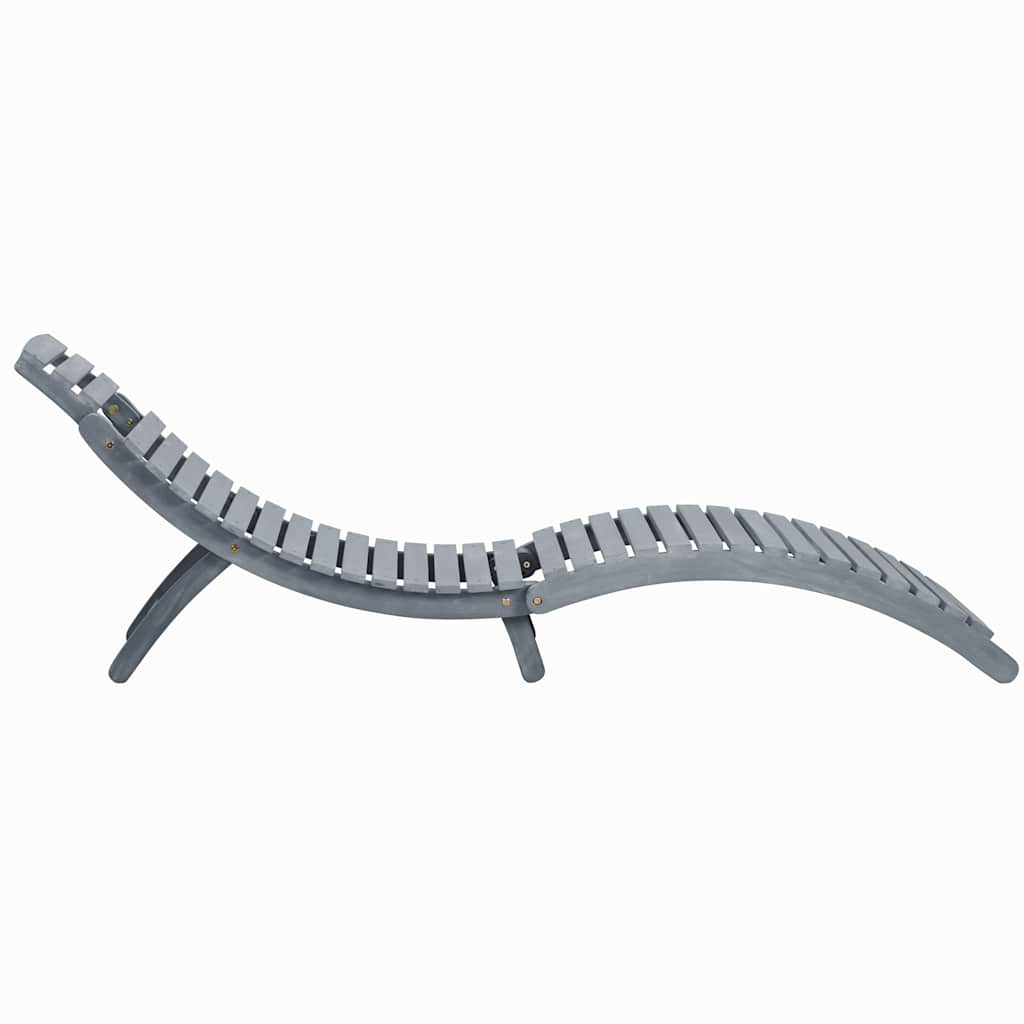 Vidaxl ligbed massief acaciahout greywash