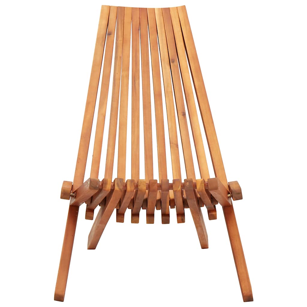 Vidaxl loungestoelen inklapbaar 2 st massief acaciahout