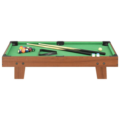 Vidaxl Minipool Tabelle 3 Fuß 92x52x19 cm braun und grün