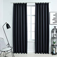 VIDAXL -Vorhänge Blackout mit Haken 2 PCs 140x175 cm Anthrazit