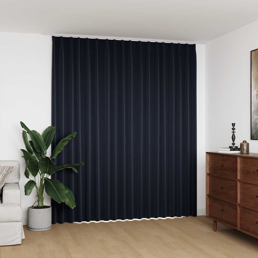 Vidaxl -Vorhang Blackout mit Haken 290x245 cm Anthrazit