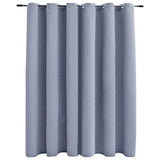Vidaxl Vorhang Blackout mit Metallringen 290x245 cm Grau