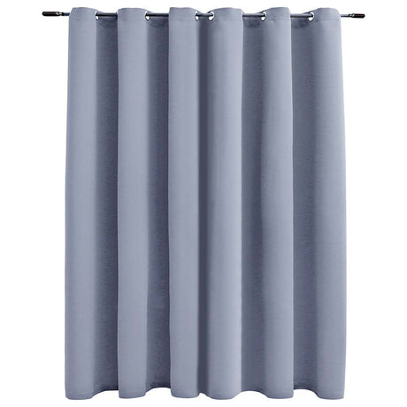 Vidaxl Vorhang Blackout mit Metallringen 290x245 cm Grau