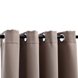 Vidaxl -Vorhang verdammt mit Metallringen 290x245 cm Taupe