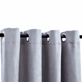 VIDAXL -Vorhang mit Metallringen 2 ST 140x175 cm Grau