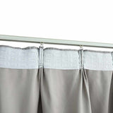 VIDAXL -Vorhänge Blackout mit Haken 2 PCs 140x225 cm grau