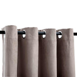 VIDAXL -Vorhang mit Metallringen 2 ST 140x245 cm Taupe