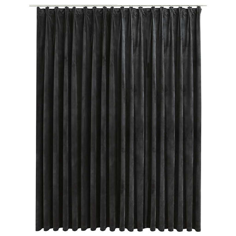 Vidaxl -Vorhang Blackout mit Haken 290x245 cm Samt -Anthrazit