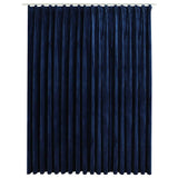 Vidaxl Vorhang Blackout mit Haken 290x245 cm Samtblau
