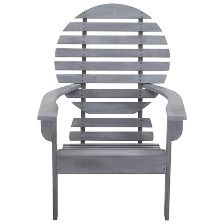 Vidaxl stoel adirondack massief acaciahout grijs