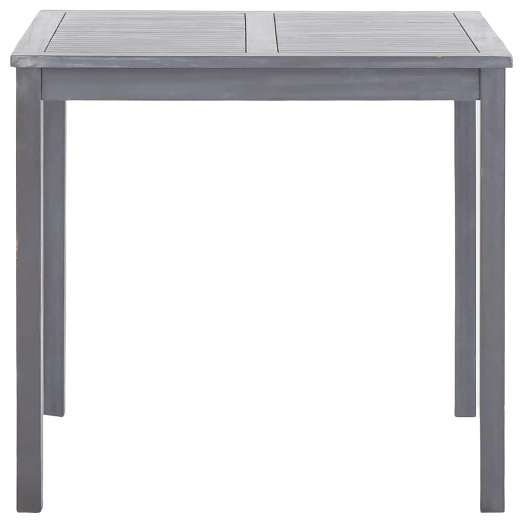 Vidaxl tuintafel 80x80x74 cm massief acaciahout grijs