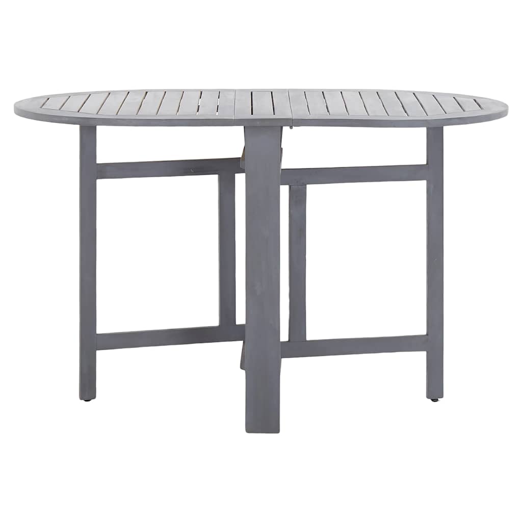 Vidaxl tuintafel 120x70x74 cm massief acaciahout grijs