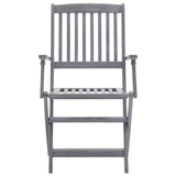Vidaxl tuinstoelen inklapbaar 2 st massief acaciahout
