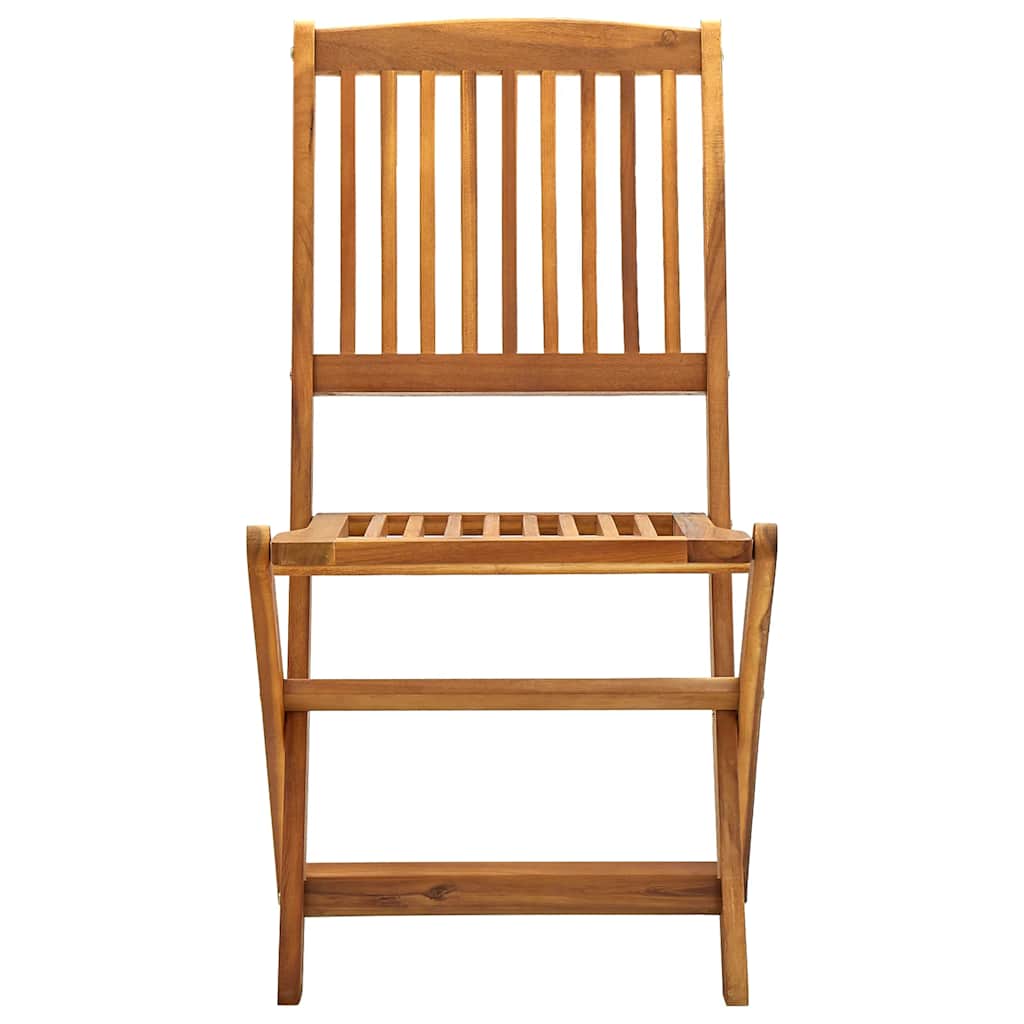 Vidaxl opklapbare stoelen, 2 stuks, massief acaciahout