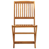 Vidaxl opklapbare stoelen, 2 stuks, massief acaciahout
