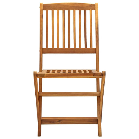 Vidaxl opklapbare stoelen, 2 stuks, massief acaciahout